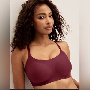 NWT Knix One&Only Scoop Seamless Bra - Shimmer Dark Cherry